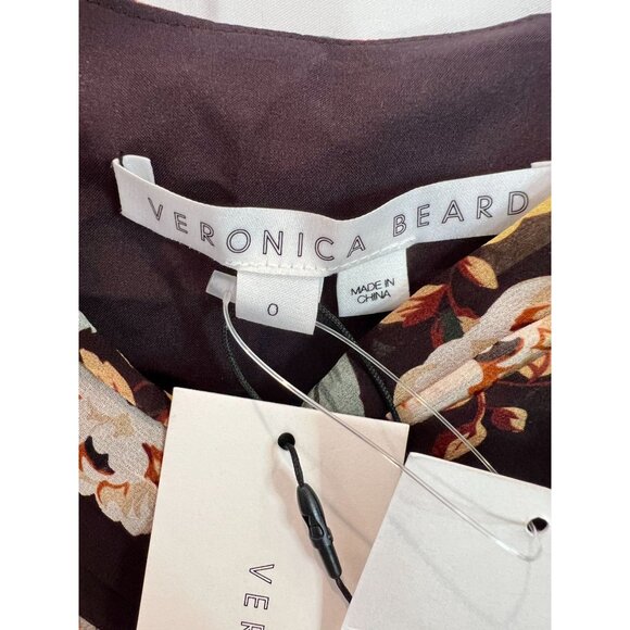 Veronica Beard Avani Floral Silk Maxi Dress NWT - Size 0 - Picture 8 of 8